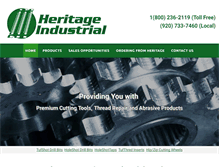 Tablet Screenshot of heritageindustrial.net